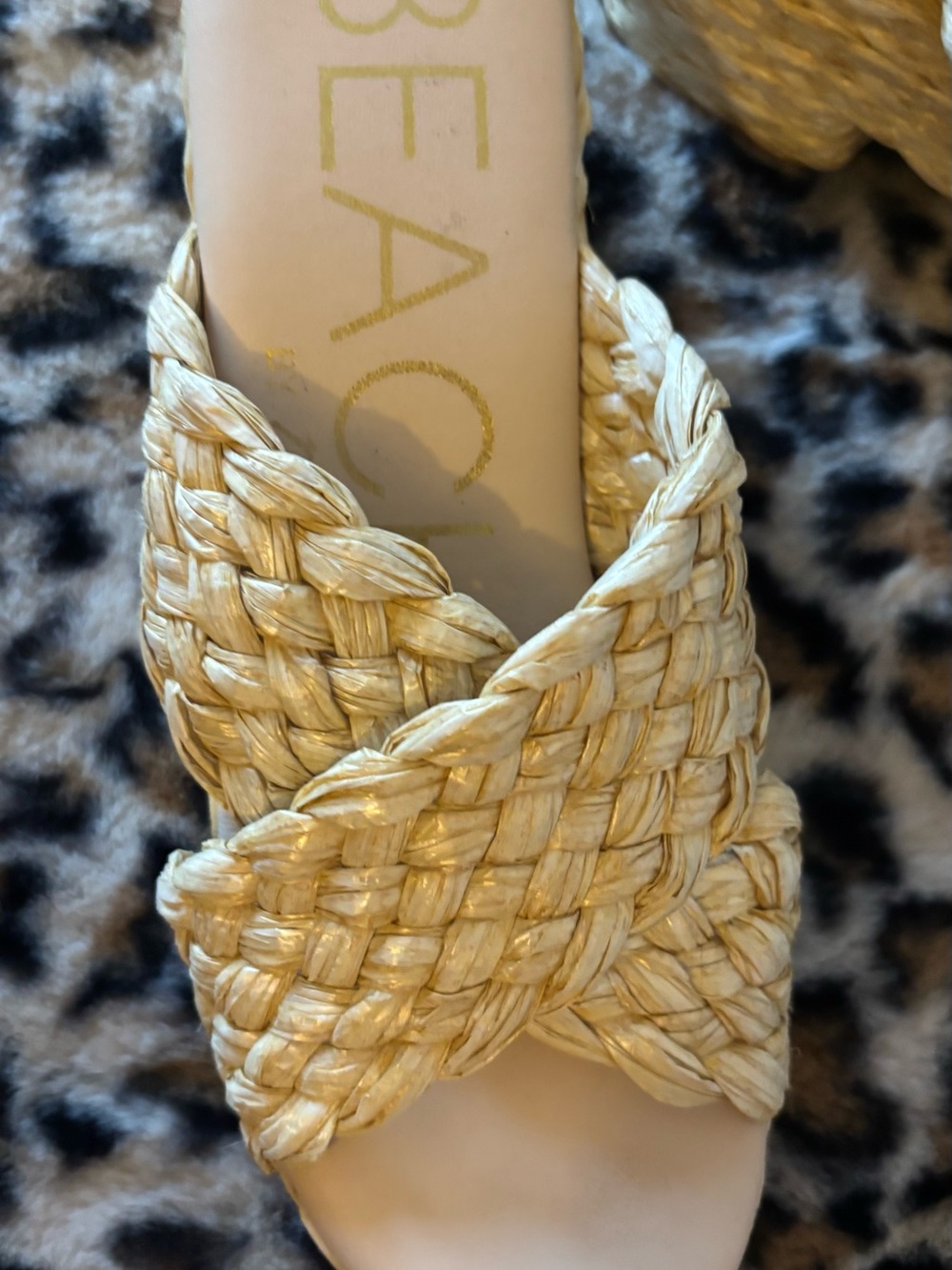 Beach by Matisse Woven Slide Sandal in Natural - Picture 3 of 4